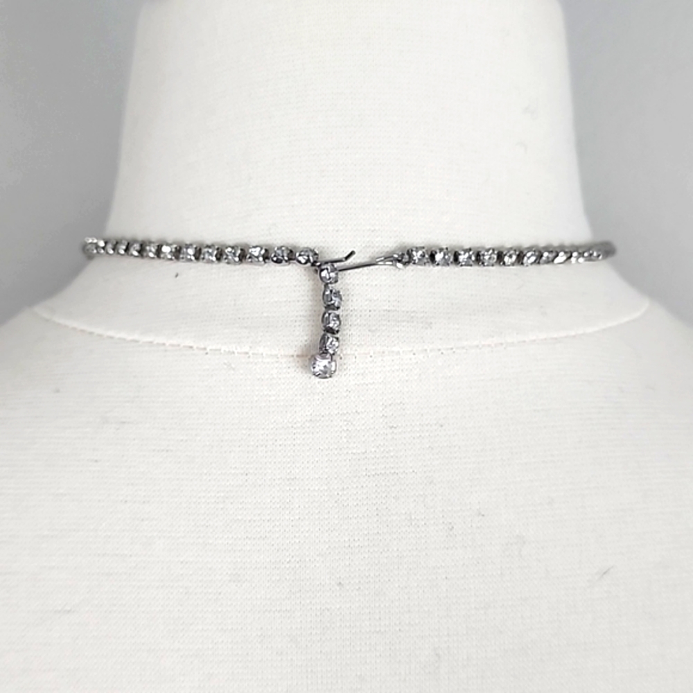 VINTAGE 1950s Rhinestone Necklace - Picture 4 of 4
